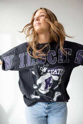 Kansas State Southern Split Oversized Band Tee