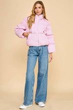 Load image into Gallery viewer, Ditsy Floral Printed Puffer Jacket