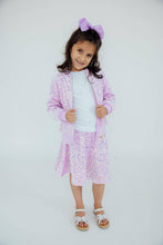 Load image into Gallery viewer, Lilac Velvet Sequin Jacket