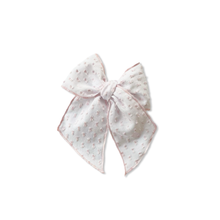 Load image into Gallery viewer, Vintage Textured Pink Dotted Elle Bow 