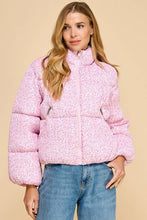 Load image into Gallery viewer, Ditsy Floral Printed Puffer Jacket