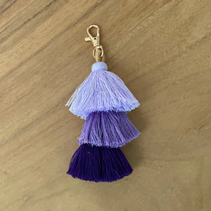 KSU Ombre Tassel Bag Charm