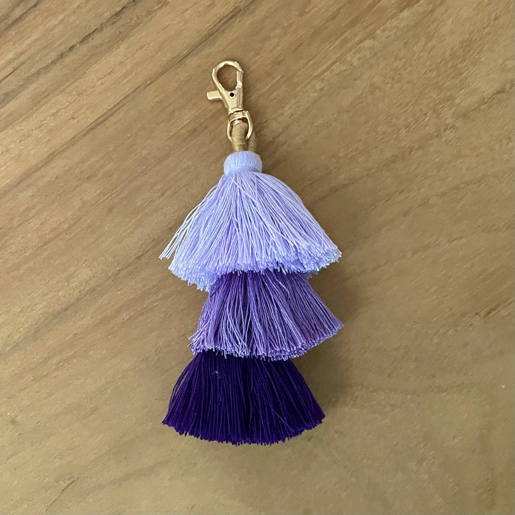 KSU Ombre Tassel Bag Charm