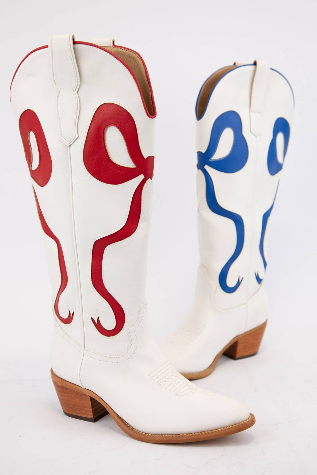 Red Gameday Bow Cowboy Boots