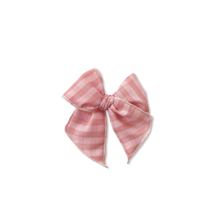 Load image into Gallery viewer, Vintage Pink Plaid Elle Bow 