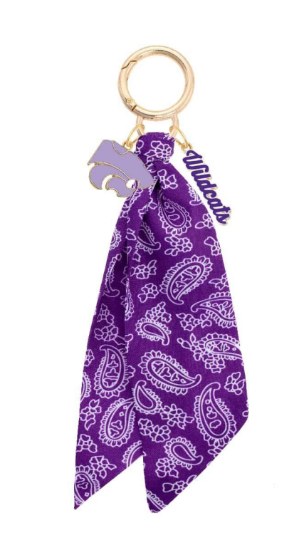 Kansas State Wildcats Logo Bandana Bag Charm