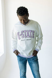 Kansas State Allen Chenille Varsity V-neck Pullover
