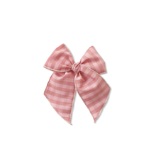 Load image into Gallery viewer, Vintage Pink Plaid Elle Bow 