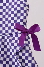 Load image into Gallery viewer, Red Checkered Twirl Dress
