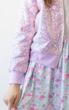 Load image into Gallery viewer, Lilac Sequin Jacket