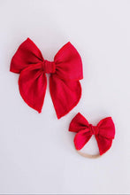 Load image into Gallery viewer, Classic Hair Bow - Red