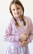 Load image into Gallery viewer, Lilac Sequin Jacket