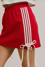 Load image into Gallery viewer, Red Gameday Track Skirt
