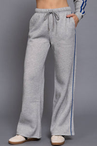 Contrast Line Detail Sweatpants