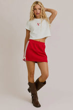 Load image into Gallery viewer, Red Gameday Track Skirt