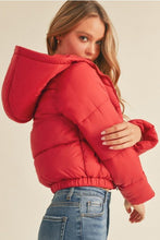 Load image into Gallery viewer, Red Gameday Puffer Jacket