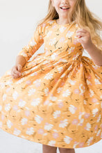 Load image into Gallery viewer, Dandelions in Fall Twirl Dress