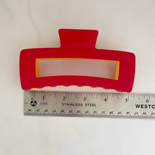 Load image into Gallery viewer, JUMBO Two Tone Claw Clip - Chiefs