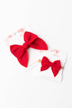 Load image into Gallery viewer, Classic Hair Bow - Red