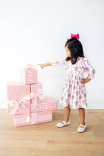 Load image into Gallery viewer, Merry Mistletoe 3/4 Sleeve Ruffle Twirl Dress