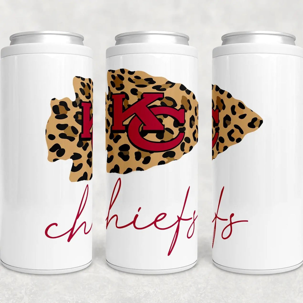 KC Chiefs Skinny Can Cooler