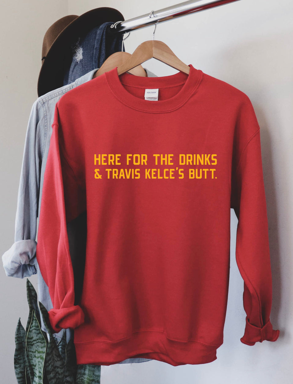 Here For The Drinks Sweatshirt