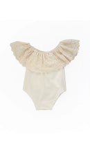 Load image into Gallery viewer, Vanilla Creme Off Shoulder Bodysuit